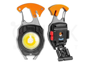 Багатофункціональний міні-ліхтар W5147 LED-брелок із запальничкою, стропорізом, викруткою та свистком