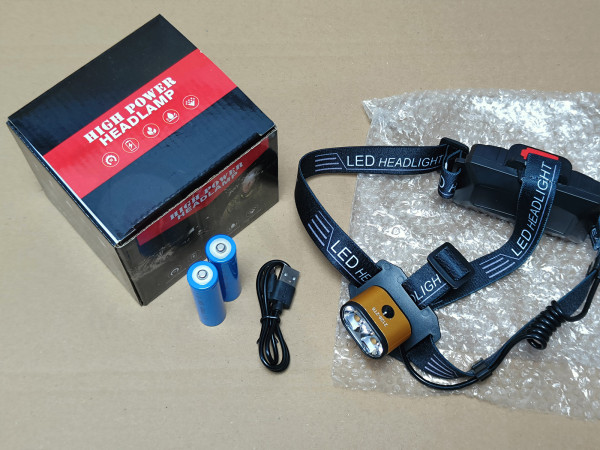Яскравий ліхтарик Led Power K-28 T6x2 зі світлодіодом CREE T6 Золотий