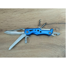 Туристичний ніж-мультитул Traveler MS-001 Blue  з чохлом