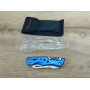 Туристичний ніж-мультитул Traveler MS-001 Blue  з чохлом