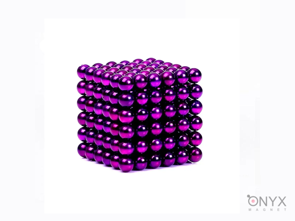 Антистресс іграшка магніт NeoCube — конструктор 216 шт фіолетовий