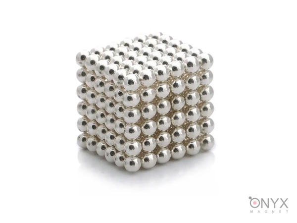 Антистресс іграшка магніт NeoCube — конструктор 216 шт Срібло