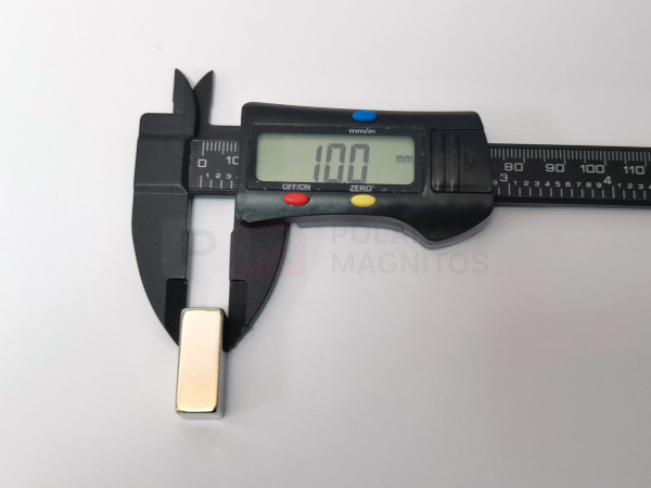 Неодимовий магніт прямокутник 42SH 25х10х10мм 150°C