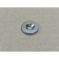 Неодимовый магнит диск 20x3мм под потай 4.5/10мм (зенковка)