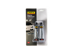 Клей для металла и магнитов эпоксидный двухкомпонентный  Unifix, 20г (два тюбики по 10 г)