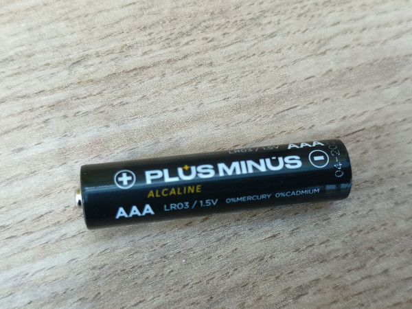 Батарейка  ALKALINE мініпальчикова, AAA, 1,5v, лужна, "Plus minus", ALKALINE POWER (ціна за шт)