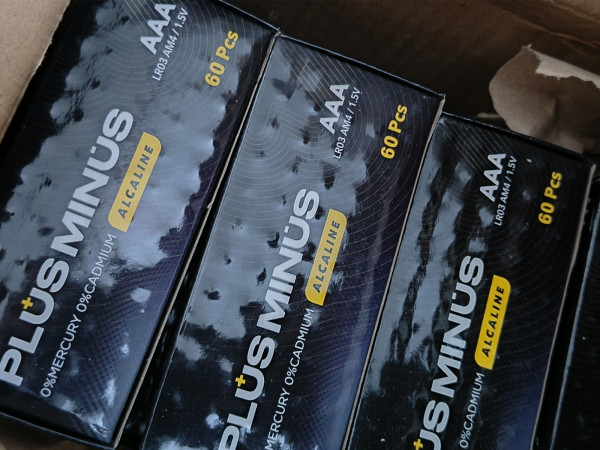 Батарейка  ALKALINE мініпальчикова, AAA, 1,5v, лужна, "Plus minus", ALKALINE POWER (ціна за шт)